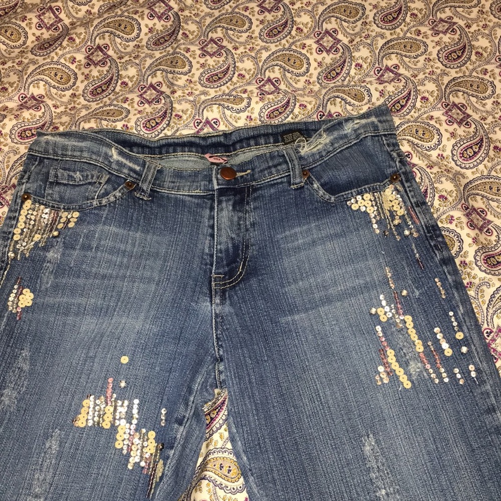 Sequined Jeans